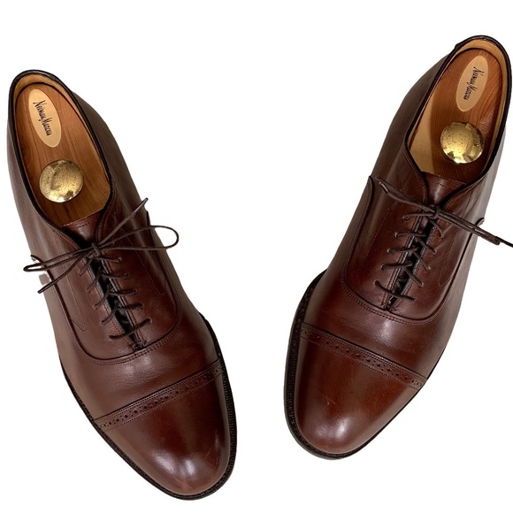 Cap Toe Dress Shoe Brown 